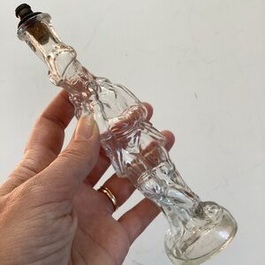 Rare! 1800s glass figural perfume bottle